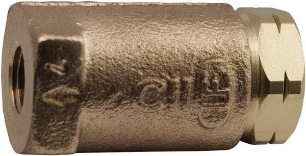 Conbraco - 1/2" Lead Free Bronze Check Valve - Inline, Female NPT, 400 WOG - Caliber Tooling