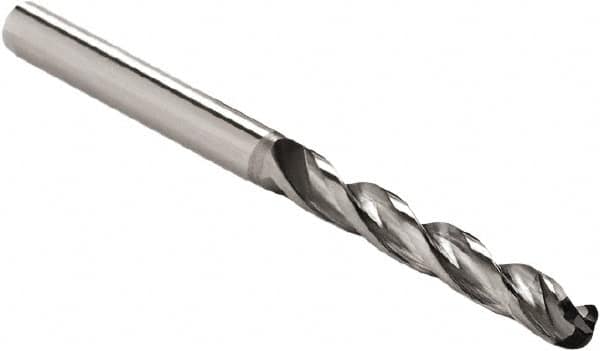 Seco - 4.83mm 130° Spiral Flute Solid Carbide Screw Machine Drill Bit - Caliber Tooling