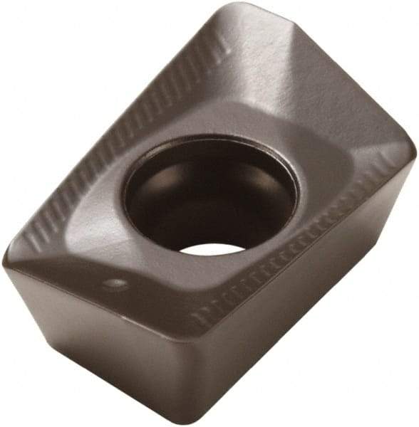 Seco - XOMX120424 ME08 Grade T350M Carbide Milling Insert - TiCN/Al2O3 Finish, 0.163" Thick, 3/32" Corner Radius - Caliber Tooling