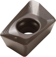 Seco - XOMX120440 ME08 Grade T350M Carbide Milling Insert - TiCN/Al2O3 Finish, 0.155" Thick, 0.157" Corner Radius - Caliber Tooling