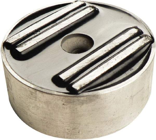 Mag-Mate - 2" Wide x 3/4" Thick, Center Mount Neodymium Rare Earth Fixture Magnet - 50 Lb Average Holding Capacity, 100 Lb Max Holding Capacity, Aluminum Housing - Caliber Tooling