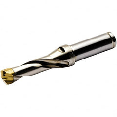 Seco - 9.5 to 9.99mm Diam, 1.18" Max Depth, 5/8" Shank Diam, Replaceable Tip Drill - SD100 Insert - Caliber Tooling