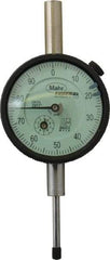 Mahr - 1" Range, 0-100 Dial Reading, 0.001" Graduation Dial Drop Indicator - 2-1/4" Dial, 0.1" Range per Revolution, 0.001" Accuracy, Revolution Counter - Caliber Tooling