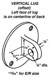 Mahr - Offset Vertical Lug Drop Indicator Back - Use with AGD Group 3 Series D/Q - Caliber Tooling