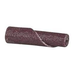 3M - 3/16" Max Roll Diam x 1" OAL, 120 Grit Aluminum Oxide Straight Cartridge Roll - 3/32" Pilot Hole Diam, Fine Grade, X Weighted Cloth Backing, 24,000 Max RPM - Caliber Tooling