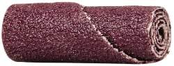 3M - 1/2" Max Roll Diam x 1-1/2" OAL, 60 Grit Aluminum Oxide Straight Cartridge Roll - 1/8" Pilot Hole Diam, Medium Grade, X Weighted Cloth Backing, 24,000 Max RPM - Caliber Tooling