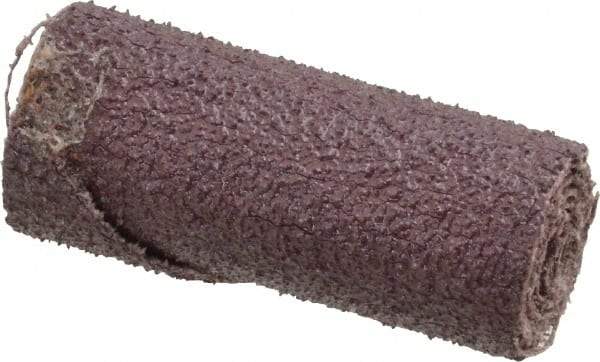 3M - 5/8" Max Roll Diam x 1-1/2" OAL, 60 Grit Aluminum Oxide Straight Cartridge Roll - 1/8" Pilot Hole Diam, Medium Grade, X Weighted Cloth Backing, 16,000 Max RPM - Caliber Tooling