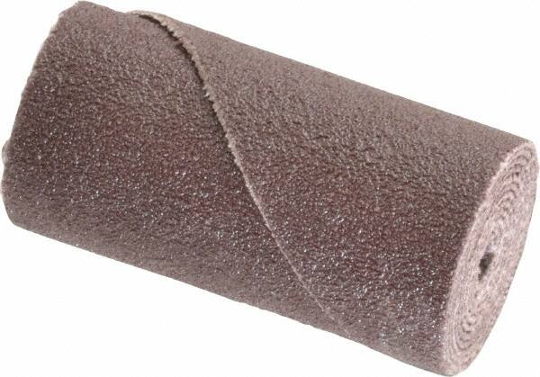 3M - 3/4" Max Roll Diam x 1-1/2" OAL, 120 Grit Aluminum Oxide Straight Cartridge Roll - 1/8" Pilot Hole Diam, Fine Grade, X Weighted Cloth Backing, 16,000 Max RPM - Caliber Tooling