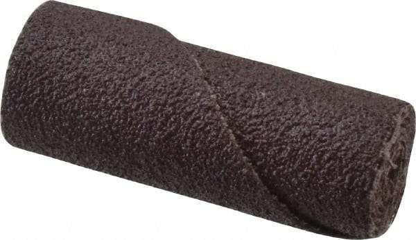 3M - 3/4" Max Roll Diam x 2" OAL, 60 Grit Aluminum Oxide Straight Cartridge Roll - 3/16" Pilot Hole Diam, Medium Grade, X Weighted Cloth Backing, 16,000 Max RPM - Caliber Tooling