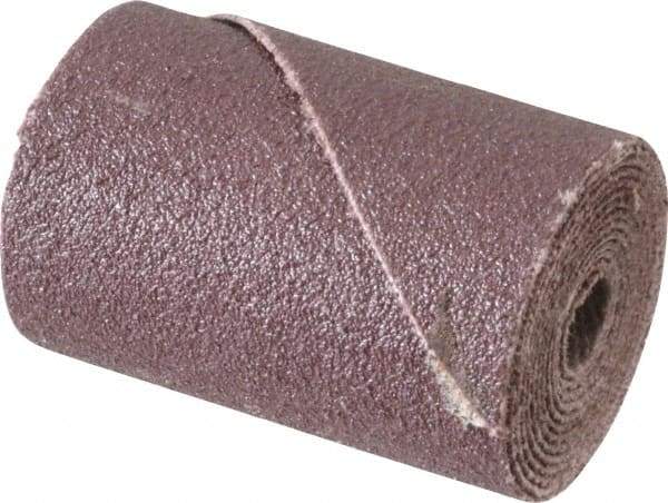 3M - 1" Max Roll Diam x 1-1/2" OAL, 120 Grit Aluminum Oxide Straight Cartridge Roll - 1/4" Pilot Hole Diam, Fine Grade, X Weighted Cloth Backing, 12,000 Max RPM - Caliber Tooling