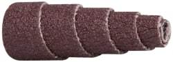 3M - 1-1/2" Long x 1/2" Diam, Aluminum Oxide, Full Taper Cartridge Roll - 80 Grit, 1/8" Pilot Hole Diam, Medium Grade, X Weighted, Cloth Backing - Caliber Tooling