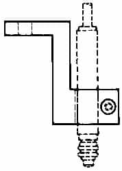 Mahr - Remote Data Collection L Bracket - 52.32mm Overall Length, For Use with Cartridge Type Gage Head - Caliber Tooling