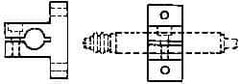 Mahr - Remote Data Collection T Bracket - 34.9mm Overall Length, For Use with 3/8 Inch Diameter Gage Heads, Cartridge Type Gage Head, Max micro m Indicators, Remote Indicating Units - Caliber Tooling