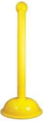 NMC - 41" High, 3" Pole Diam, Warning Post - Yellow - Caliber Tooling