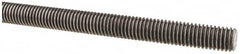 Made in USA - 1/2-13 UNC (Coarse), 6' Long, Low Carbon Steel Threaded Rod - Oil Finish Finish, Right Hand Thread - Caliber Tooling