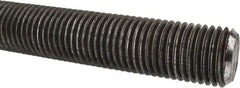 Made in USA - 1-1/4-7 UNC (Coarse), 6' Long, Low Carbon Steel Threaded Rod - Oil Finish Finish, Right Hand Thread - Caliber Tooling