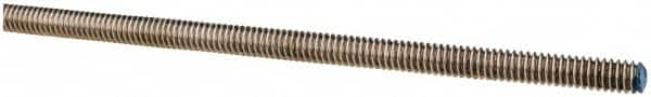 Made in USA - 1/4-20 UNC (Coarse), 6' Long, Stainless Steel Threaded Rod - Right Hand Thread - Caliber Tooling