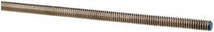 Made in USA - 1/4-20 UNC (Coarse), 6' Long, Stainless Steel Threaded Rod - Right Hand Thread - Caliber Tooling