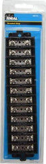 Ideal - 12 Poles, 600 Volt, 60 Amp, -40 to 266°F, Polyester Thermoplastic, Polyester Thermoplastic Multipole Terminal Block - Nickle Plated Brass, 22 to 6 AWG Compatibility, 1-1/4 Inch High - Caliber Tooling