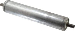 Made in USA - Replacement Conveyor Roller for 10 Inches Between Frame - 1.9 Inch Diameter, 7/16 Inch Axle, Galvanized Steel Finish, 16 Gage - Caliber Tooling