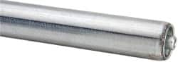 Made in USA - Replacement Conveyor Roller for 22 Inches Between Frame - 1.4 Inch Diameter, 1/4 Inch Axle, Galvanized Steel Finish, 18 Gage - Caliber Tooling