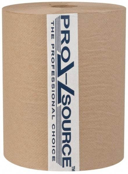 PRO-SOURCE - Hard Roll of 1 Ply Natural Paper Towels - 10" Wide, 600' Roll Length - Caliber Tooling