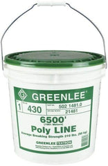 Greenlee - 6,500 Ft. Long, Polyline Rope - 210 Lb. Breaking Strength - Caliber Tooling