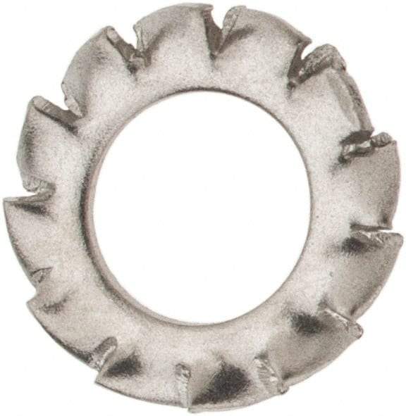 Value Collection - M4 Screw, 4.3mm ID, Stainless Steel External Tooth Lock Washer - 8mm OD, Uncoated, Grade 316 & Austenitic A4 - Caliber Tooling