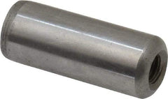 Gibraltar - 1/2" Diam x 1-1/4" Pin Length C-1215 Case Hardened Steel Pull Out Dowel Pin - 1 Beveled & 1 Threaded End - Caliber Tooling