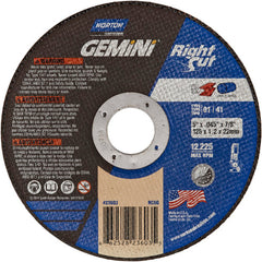 5 x .045 × 7/8″ Gemini RightCut Right Angle Cut-Off Wheel A 36 Q Type 01/41 - Caliber Tooling