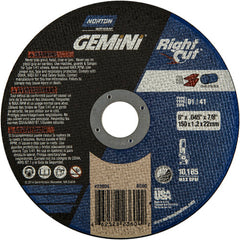 6 x .045 × 7/8″ Gemini RightCut Right Angle Cut-Off Wheel A 36 Q B Type 01/41 - Caliber Tooling