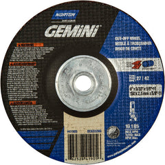 ‎6″ × 3/32″ × 5/8″-11 Gemini Non-Woven Depressed Center Wheel Type 27 24 Grit - Caliber Tooling