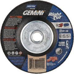 ‎4-1/2 x .045 × 5/8 - 11″ Gemini RightCut Cutting Wheel A 24 T BDA3 Type 27/42 - Caliber Tooling