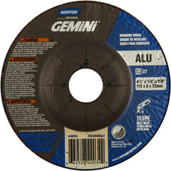 ‎4-1/2″ × 1/4″ × 7/8″ Gemini Non-Woven Depressed Center Wheel Type 27 - Caliber Tooling