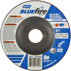 ‎4-1/2″ × 1/4″ × 7/8″ BlueFire Non-Woven Depressed Center Wheel Type 27 - Caliber Tooling