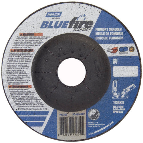 ‎4-1/2″ × 1/4″ × 7/8″ BlueFire Non-Woven Depressed Center Wheel Type 27 - Caliber Tooling