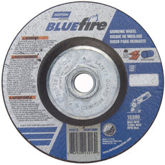 ‎4-1/2 × 1/4 × 5/8 - 11″ BlueFire Grinding Wheel ZA 24 S Type 27 - Caliber Tooling