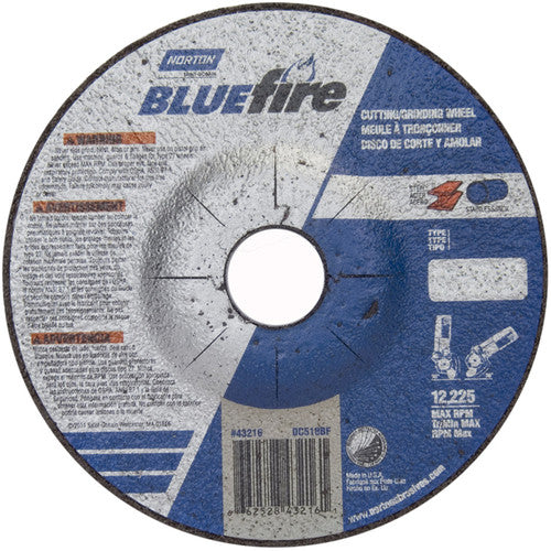 5 × 1/8 × 7/8″ BlueFire Grinding Wheel ZA 30 U Type 27 - Caliber Tooling