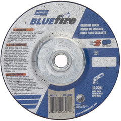 ‎5 × 1/4 × 5/8 - 11″ BlueFire Grinding Wheel ZA 24 S Type 27 - Caliber Tooling