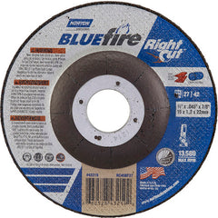 ‎4-1/2 × 1/16 × 7/8″ BlueFire RightCut Cutting Wheel A 36 R Type 27/42 - Caliber Tooling