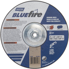 ‎9 × 1/4 × 5/8 - 11″ BlueFire Grinding Wheel ZA 24 S Type 27 - Caliber Tooling