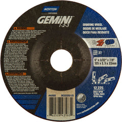 5″ × 20.0″ × 22.23 ″ Gemini Non-Woven Depressed Center Wheel Type 27 46 Grit - Caliber Tooling