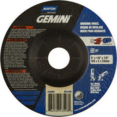 5 × 1/8 × 7/8″ Gemini Long Life Grinding Wheel A 24 T BDA3 Type 27 - Caliber Tooling