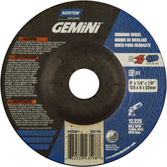 5 × 1/4 × 7/8″ Gemini Grinding Wheel A 24 S BDA Type 27 - Caliber Tooling