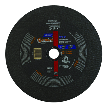 20 x 3/16 x 1" - Long Life - Gemini Resin Bond Reinforced Cut-Off Wheel - Caliber Tooling