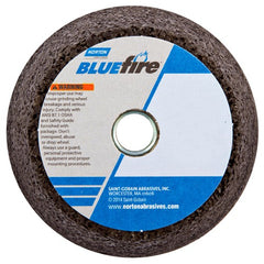 4″ / 3″ × 2″ × 5/8″-11 Snagging Wheel Blue Fire Type 11 Flaring Cup 16 Grit - Caliber Tooling