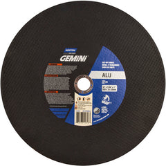 14″ × 7/64″ × 1″ Gemini Chopsaw Type 01 Straight Cut-Off Wheel Aluminum Oxide - Caliber Tooling