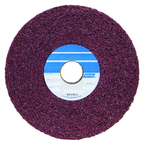 8 x 2 x 3" - Medium Grit - 5AM - Aluminum Oxide - Bear-Tex Convolute Non-Woven Wheel - Caliber Tooling