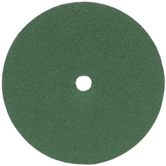 7″ × 1/4″ × 7/8″ GreenLyte Plus SG F986 Fiber Disc 50 Grit Ceramic Alumina - Caliber Tooling