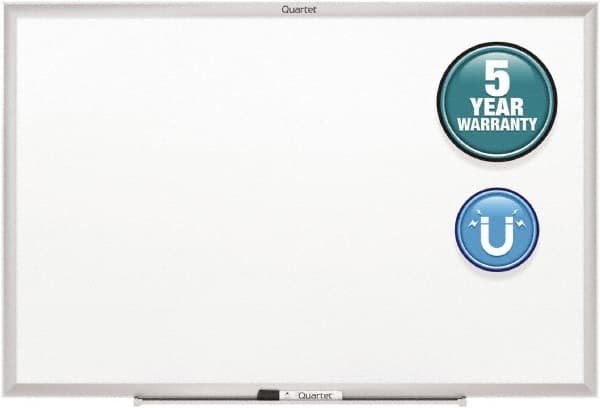 Quartet - 36" High x 60" Wide Magnetic Dry Erase Board - Steel, Includes Dry-Erase Marker & Mounting Kit - Caliber Tooling